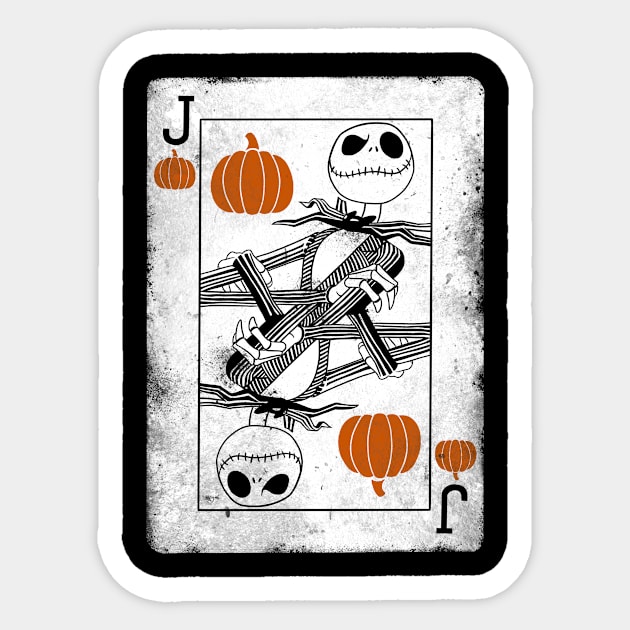 Jack of Pumpkin Sticker by aLittleFED